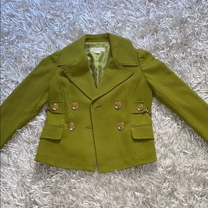 Green Michael Kors Pea Coat - Wool